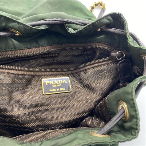 prada backpack army green|Bags .